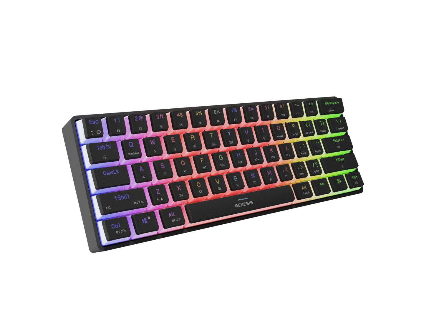 Tastatura gaming mecanica wireless Genesis Thor 660 G2 60% , - 7