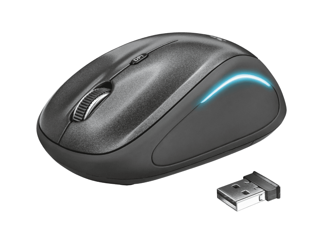 Mouse fara fir Trust Yvi FX Wireless Mouse - negru