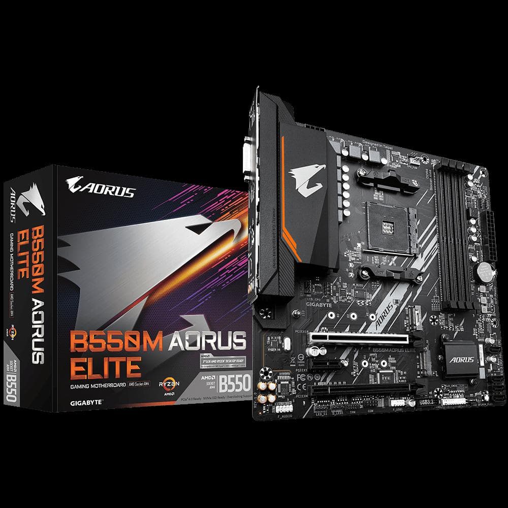 Placa de baza Gigabyte B550M AORUS ELITE, Socket AM4, DDR4, - 2