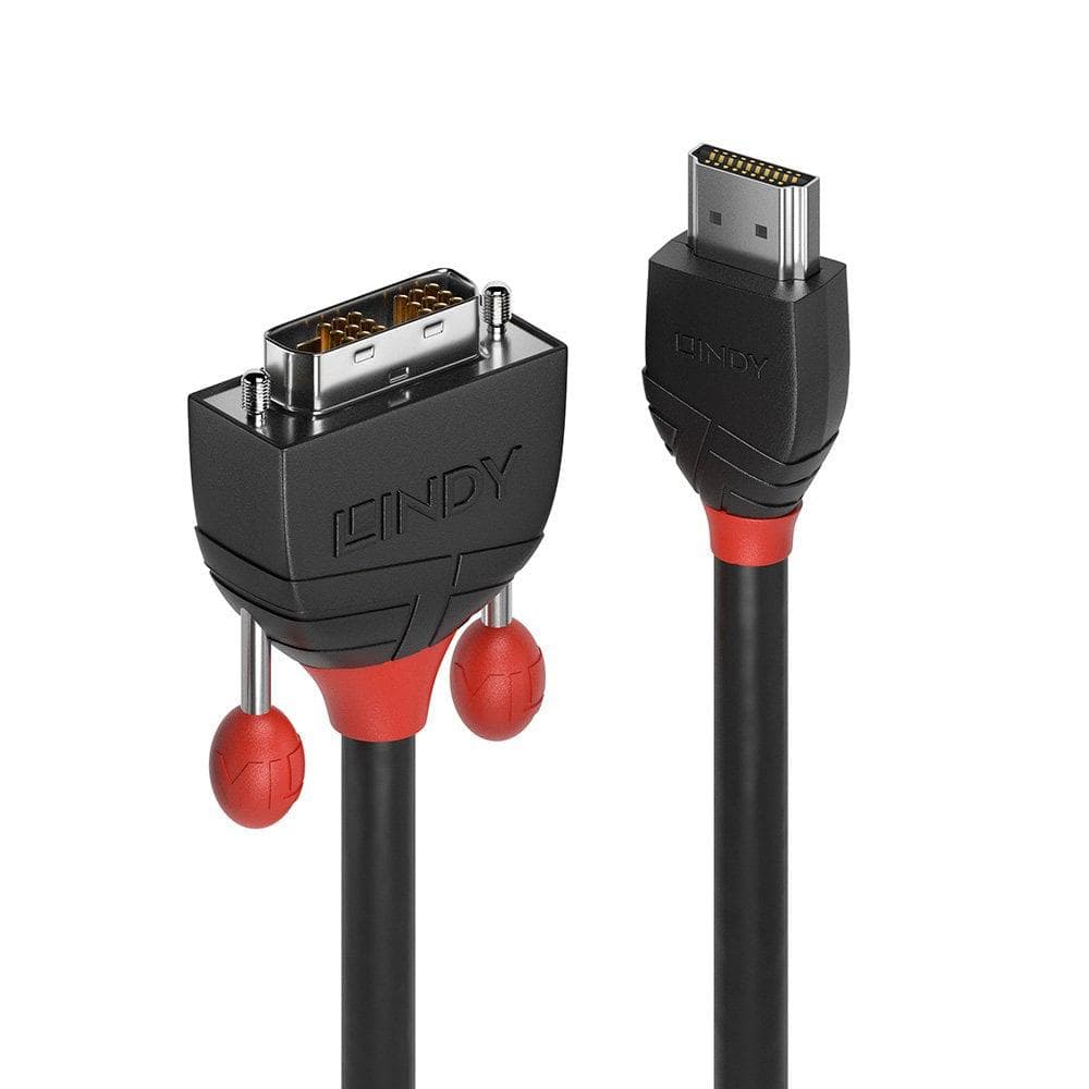 Cablu Lindy LY-36273, HDMI to DVI-D, 3m, Black Line - 2