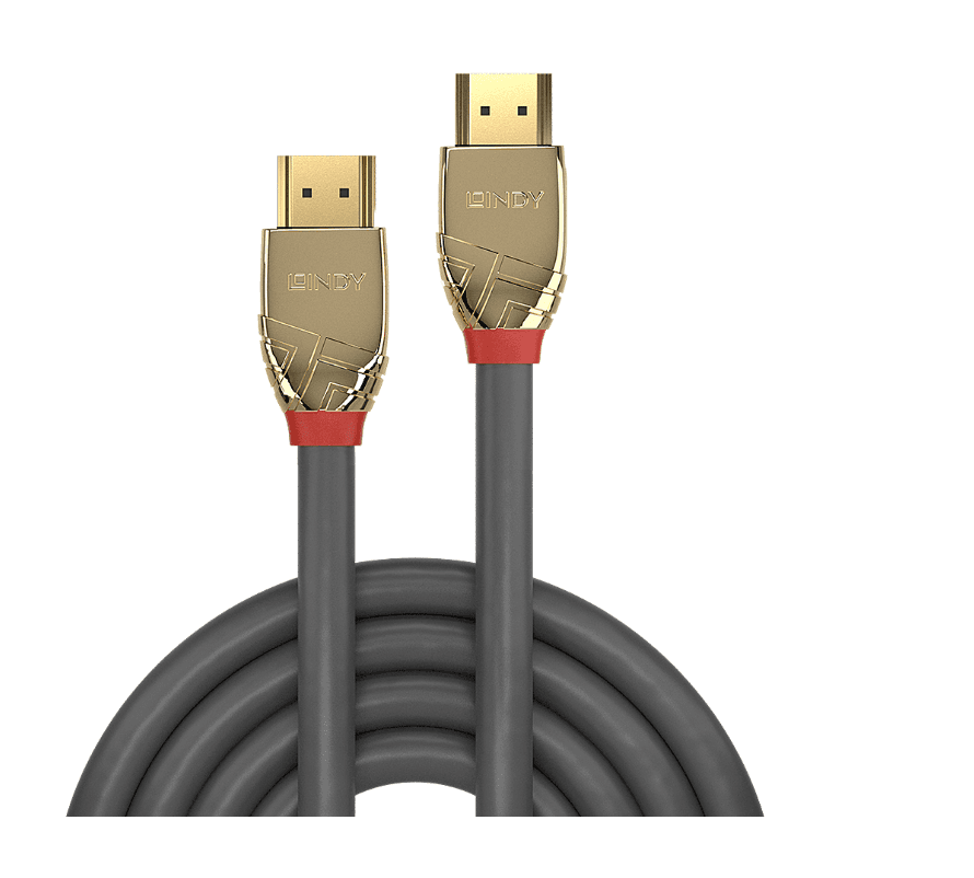 Cablu Lindy HDMI High Speed, 2m, Gold - 2