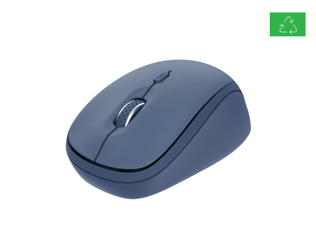 Mouse wireless Trust Yvi, rezolutie maxima 1600 DPI, albastru - 2