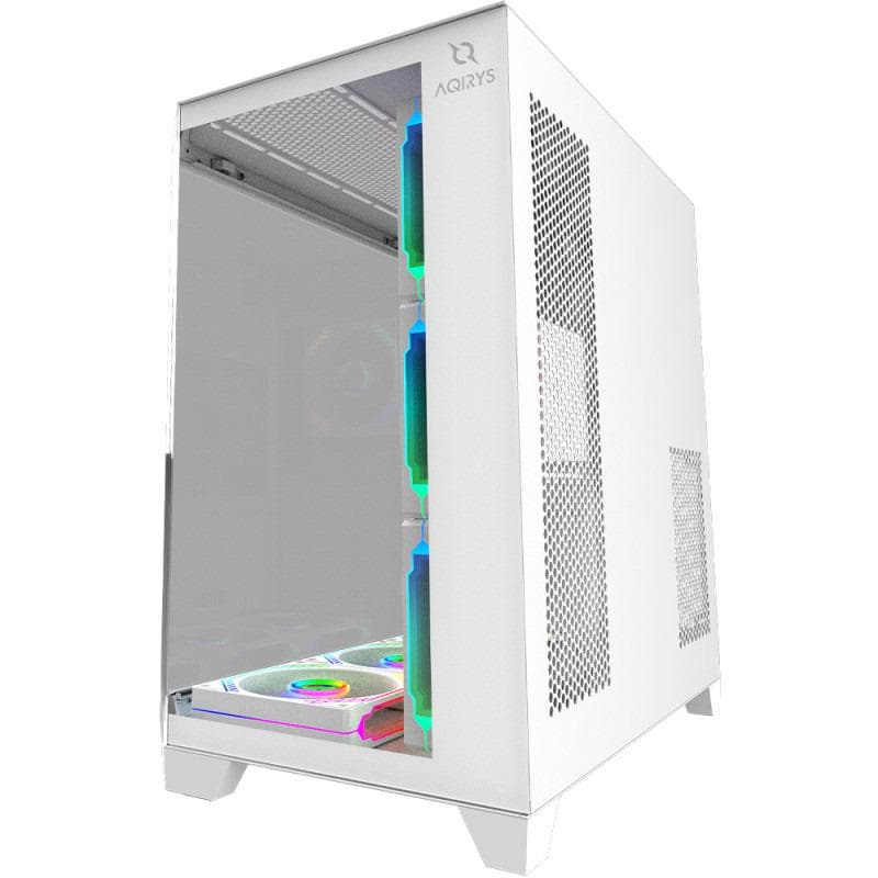 Carcasa AQIRYS Titan, RGB, Mid Tower, White - 2