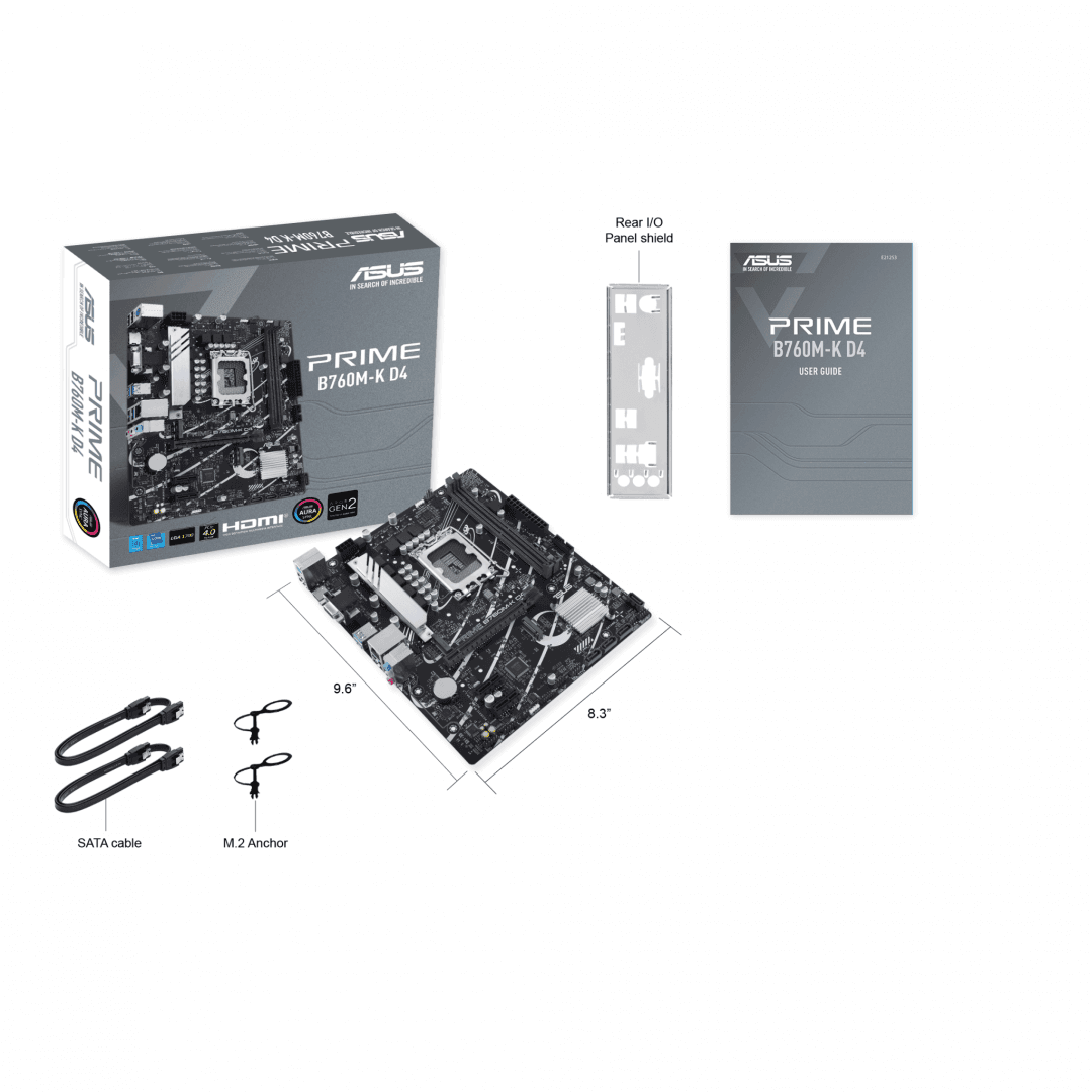 Placa de baza ASUS PRIME B760M-K D4, LGA 1700, DDR4, - 6