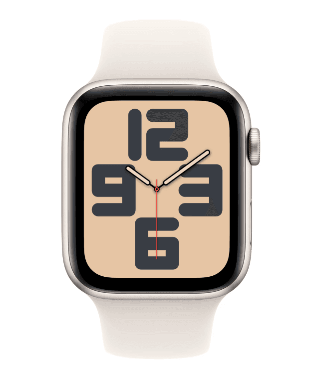Apple Watch SE GPS 44mm Starlight Aluminium Case with Starlight