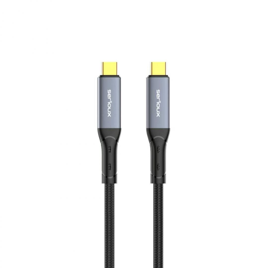 Cablu Serioux USB-C la USB-C, 240W, E-marker Chip integrat, viteza
