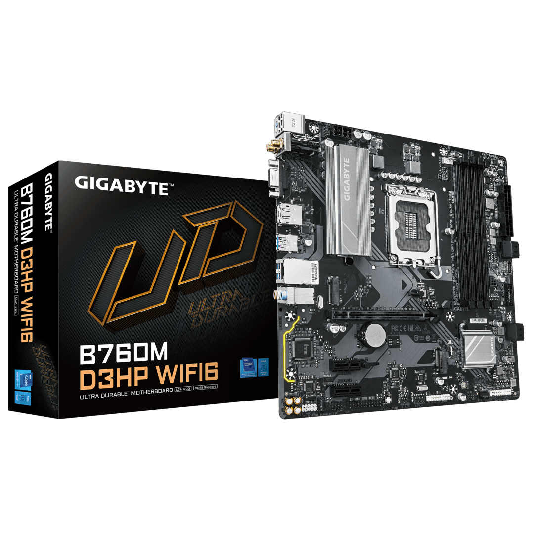 Placa de baza Gigabyte B760M D3HP WIFI6, Socket 1700, DDR5,