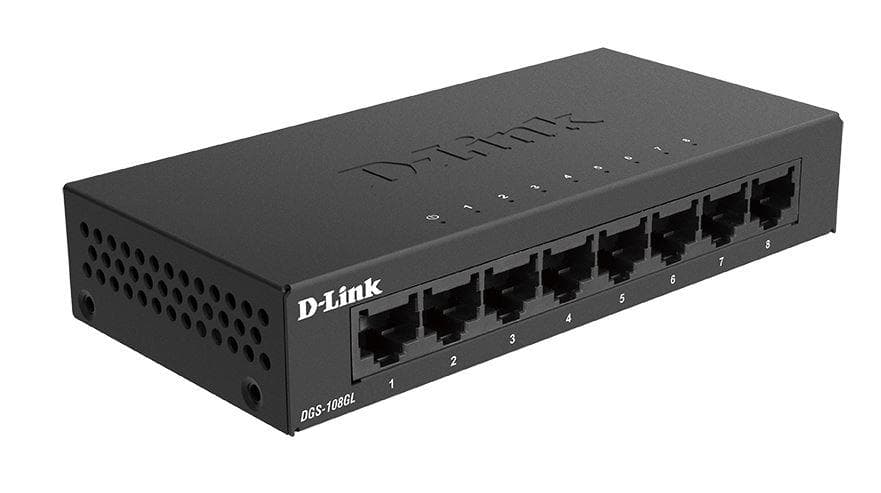 D-Link Switch DGS-108GL, 8 porturi Gigabit, Capacity 16Gbps, desktop, faramanagement, - 2