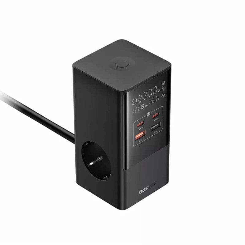 Incarcator retea Baseus PowerCombo Tower Digital Powerstrip, Quick charge 35W, - 2