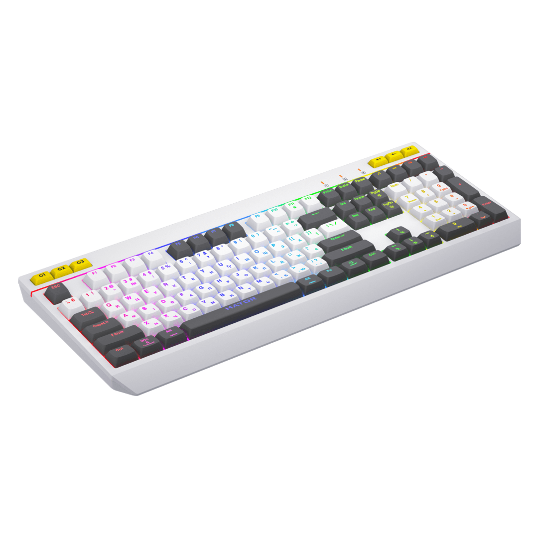 Tastatura membrana cu fir Hator Icefall, conectivitate USB, polling rate - 3