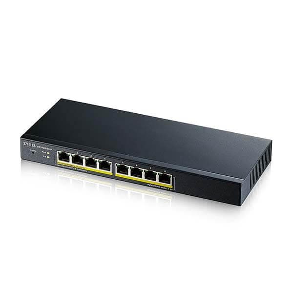 Zyxel GS1900-8HP 8-port GbE Smart Managed PoE Switch - 2