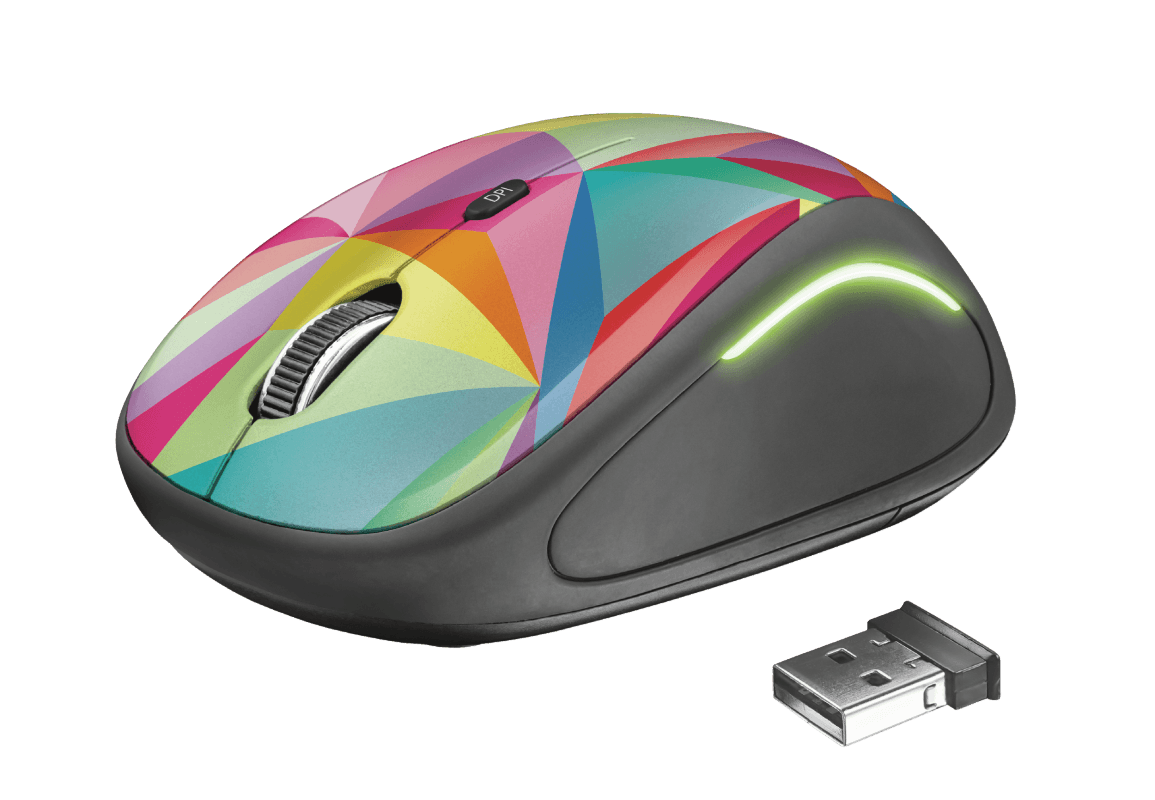 Mouse fara fir Trust Yvi FX Wireless Mouse - multicolor