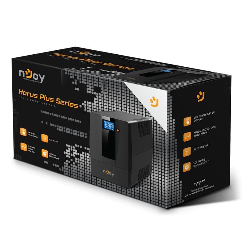 UPS nJoy Horus Plus 800, 800VA/480W, Afisaj LCD cu ecran - 4