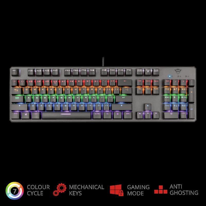 Tastatura Trust GXT 865 Asta, Mechanical Gaming, neagra - 2