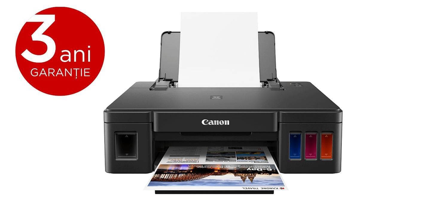 Imprimanta inkjet color CISS Canon G1410, dimensiune A4, viteza 8.8ipm