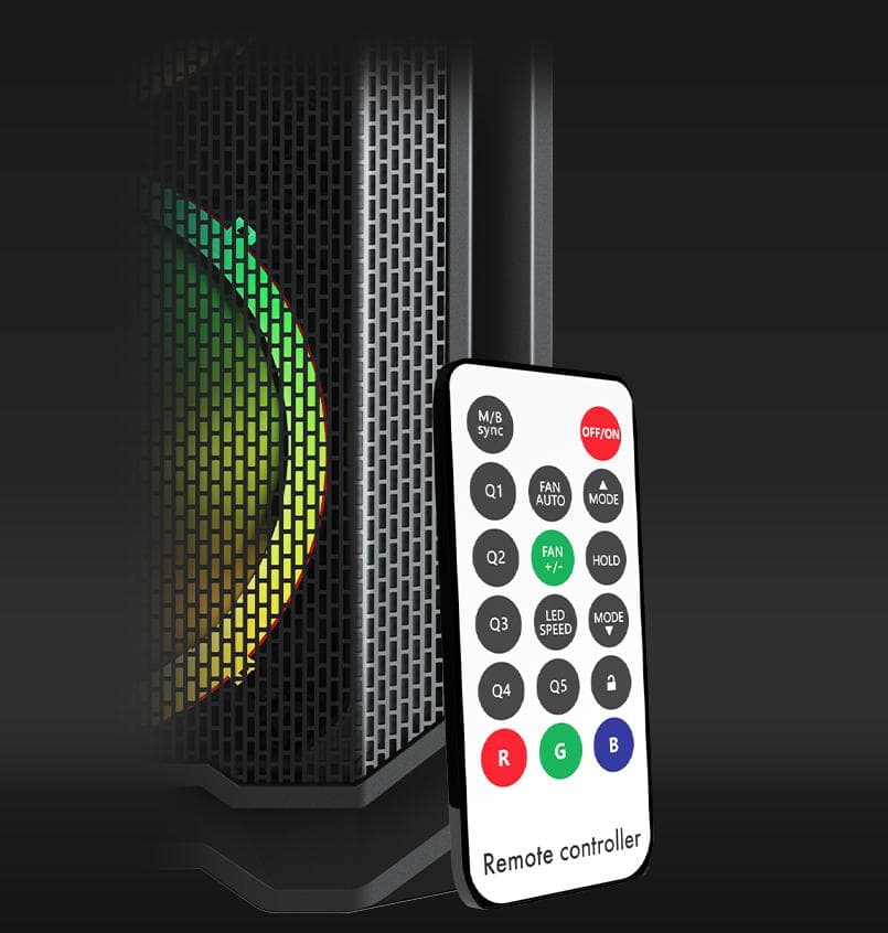 Carcasa AQIRYS WEZEN, RGB, Mid Tower, Black - 8