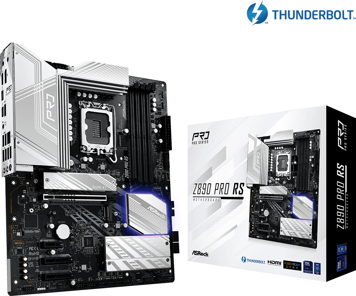 Placa de baza ASRock Z890 Pro RS, Socket 1851, DDR5,