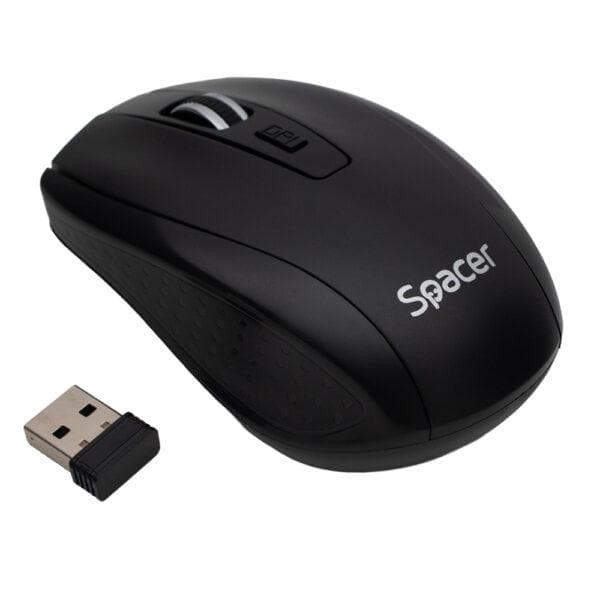 Mouse Spacer PC sau NB, wireless, 2.4GHz, optic, max.1600 dpi,