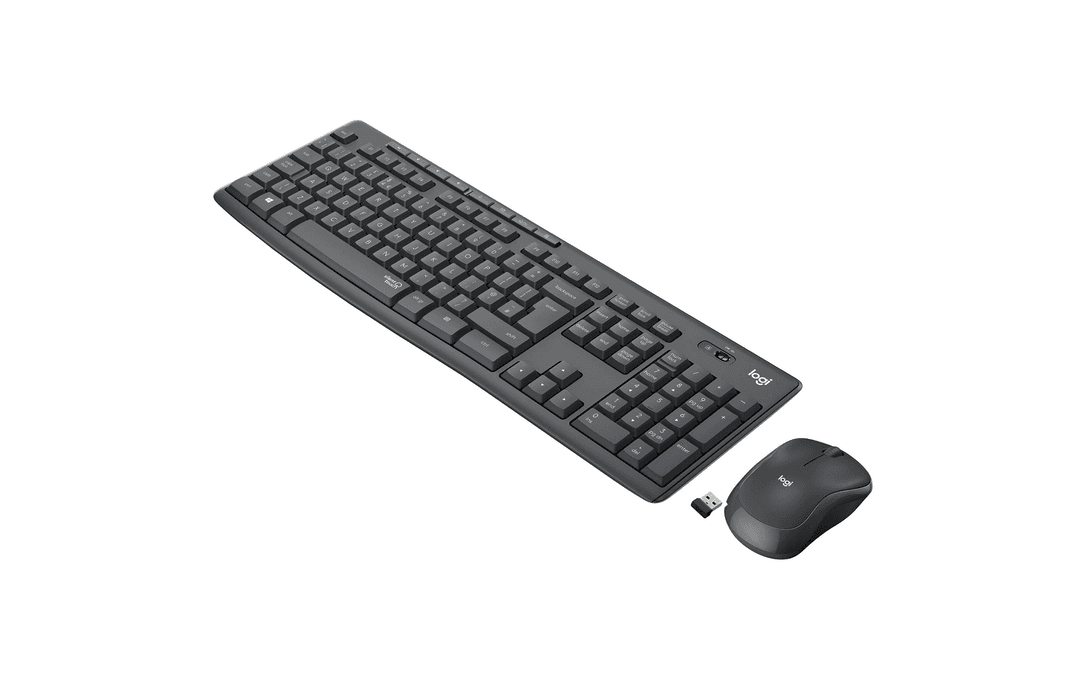 Logitech kit wireless silent MK295, SilentTouch Technology, spill- resistant, 2.4GHz, - 2