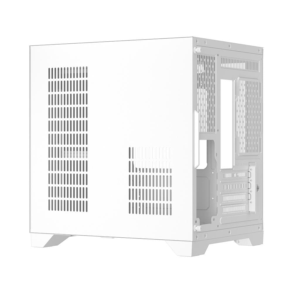 Carcasa 1STPLAYER MV5-TP-WH, RGB, Cube Tower, White - 5
