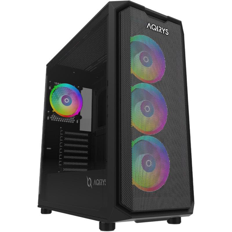 Carcasa AQIRYS Wezen PRO, RGB, Mid Tower, Black - 4