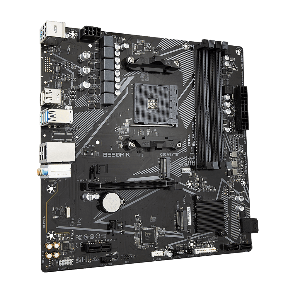 Placa de baza Gigabyte B550M K, Socket AM4, DDR4, Micro-ATX - 3