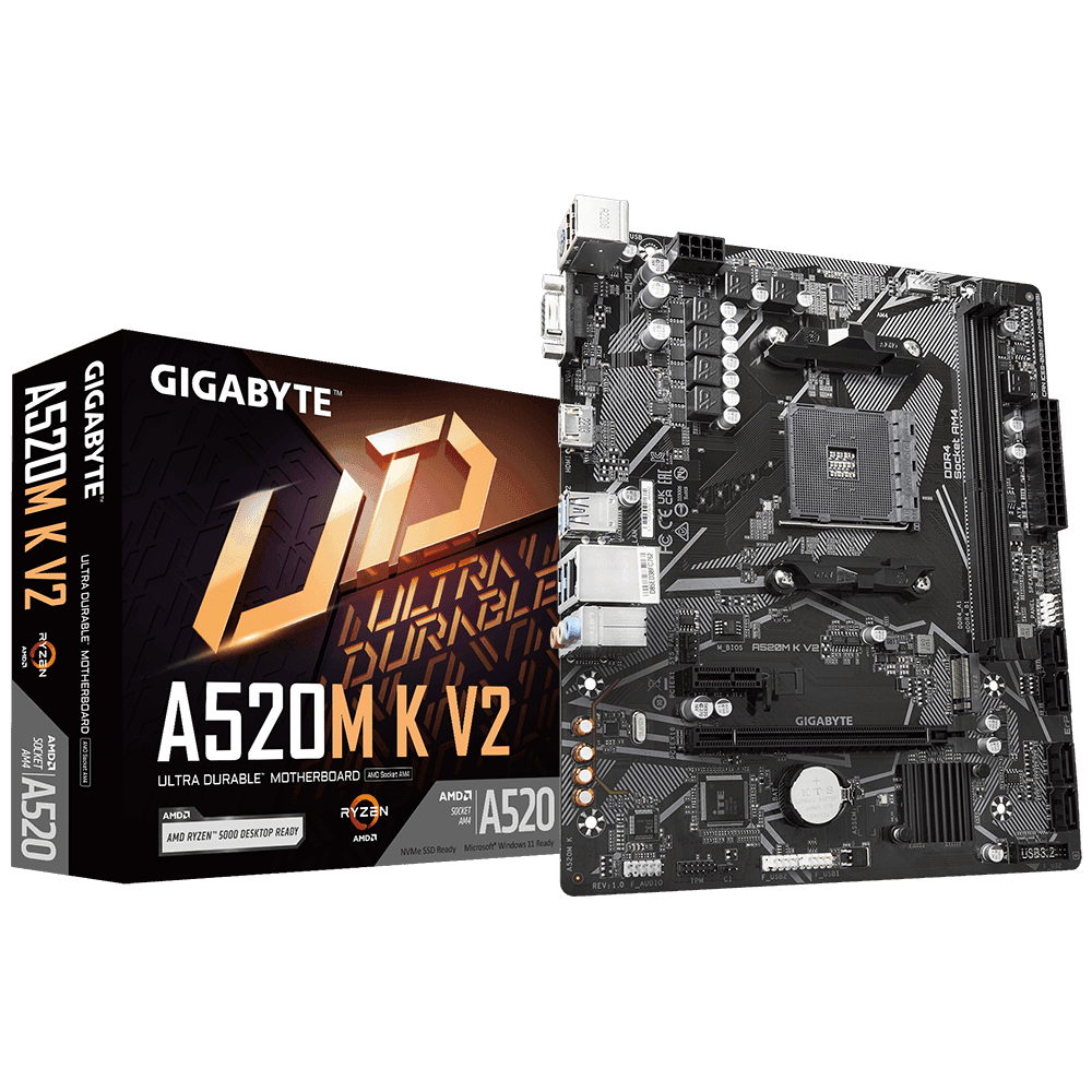 Placa de baza Gigabyte A520M K V2, Socket AM4, DDR4,