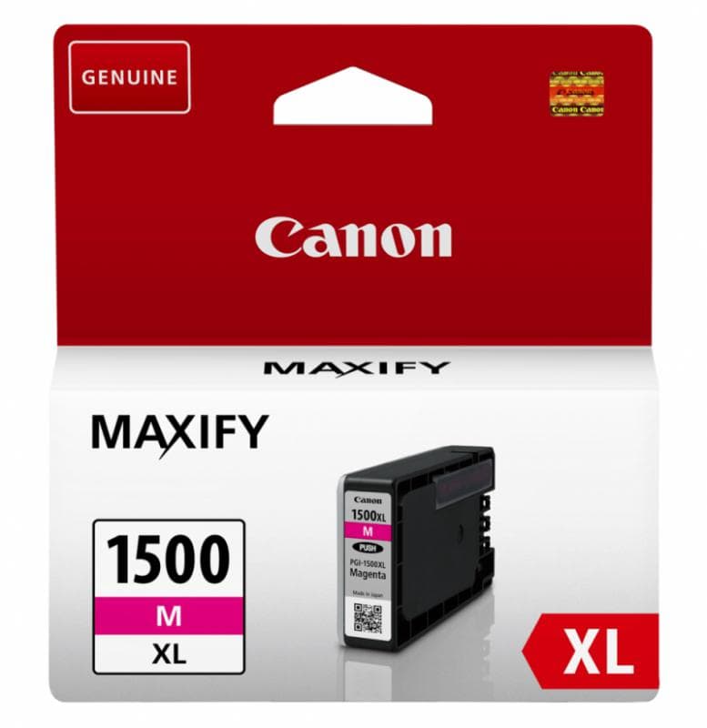 Cartus cerneala Canon PGI1500XLM, magenta, Dual Resistant High Density, capacitate