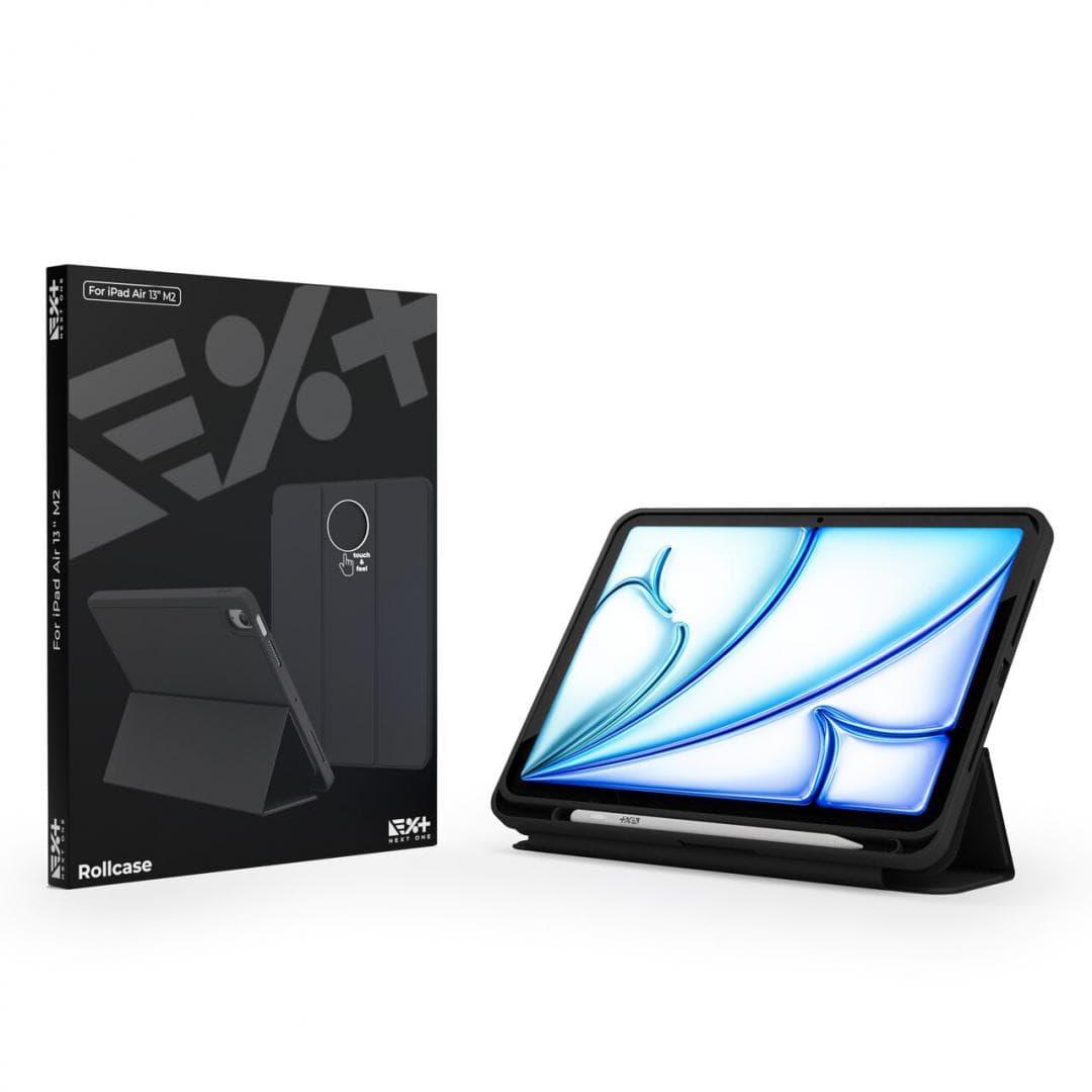 NEXT ONE ROLLCASE FOR IPAD AIR 13" M2 2024 BLACK - 3