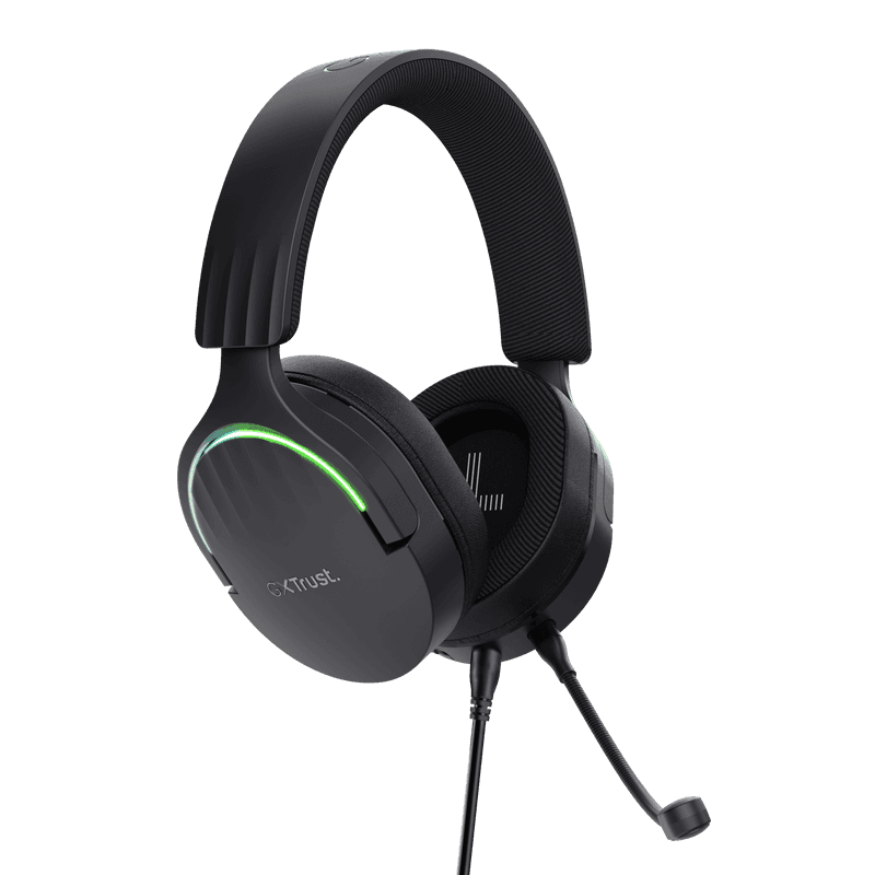 Casti Head-band Trust GXT 490 FAYZO, Cu fir, Negru - 3