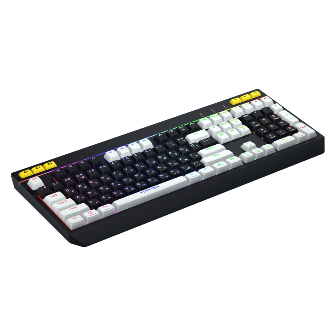 Tastatura mecanica cu fir Hator Icefall, conectivitate USB, polling rate - 3