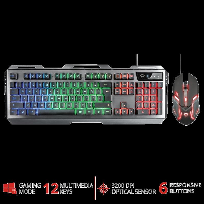 Kit Tastatura + Mouse Trust GXT 845 Tural Gaming, negru - 2