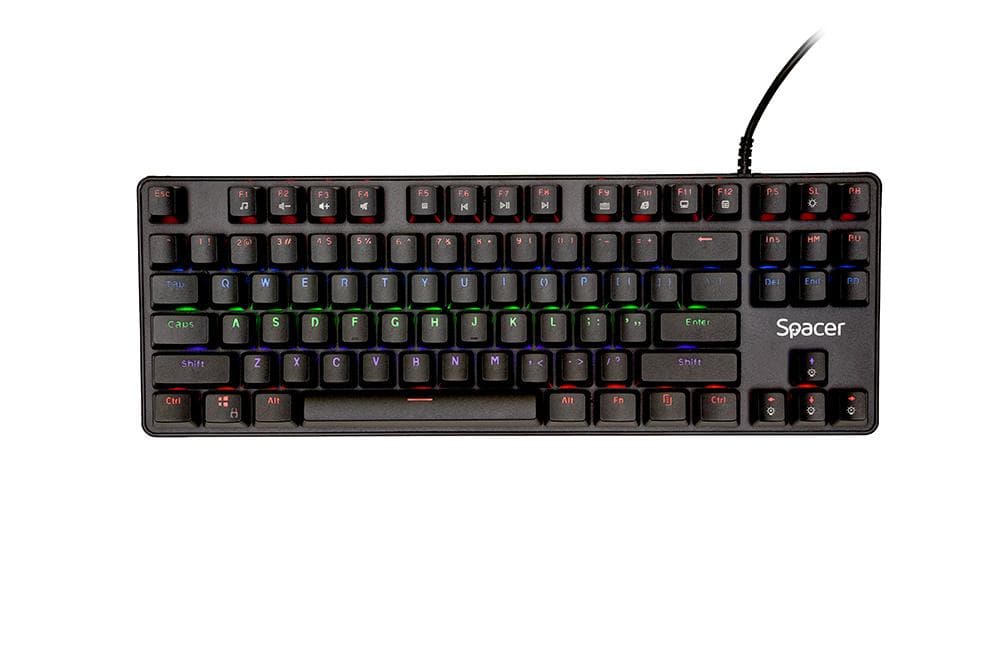 Tastatura Mecnaica Spacer SPKB-MK-IMMORTAL cu fir, USB, switch-uri mecanice albastre, - 2