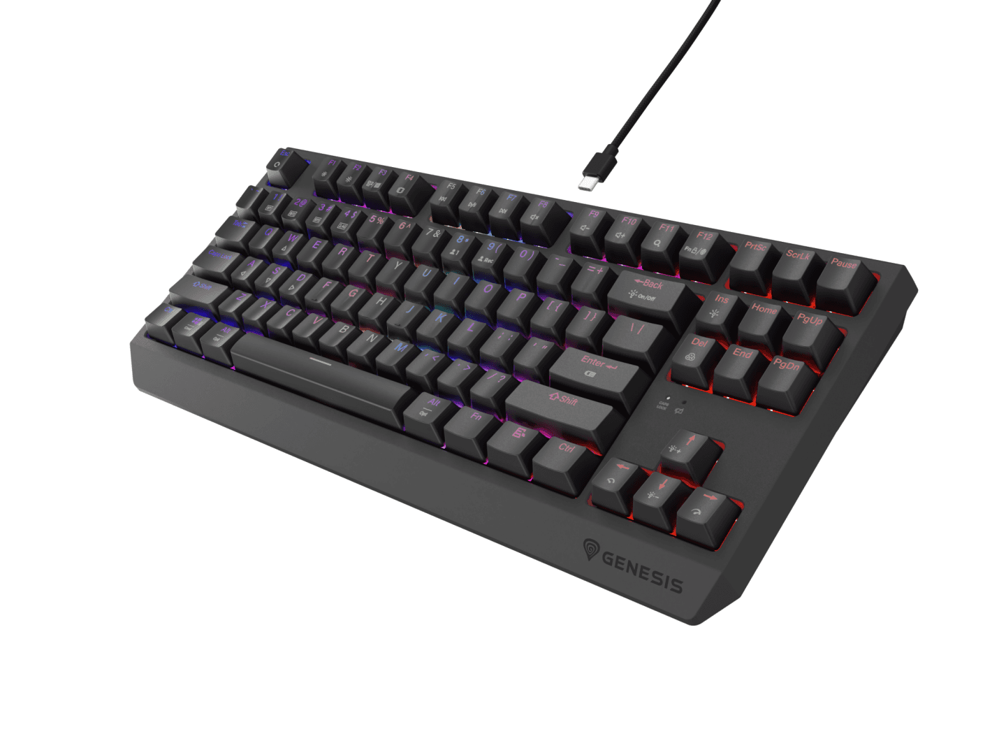 Tastatura gaming mecanica wireless Genesis Thor 230 TKL, iluminare RGB, - 18