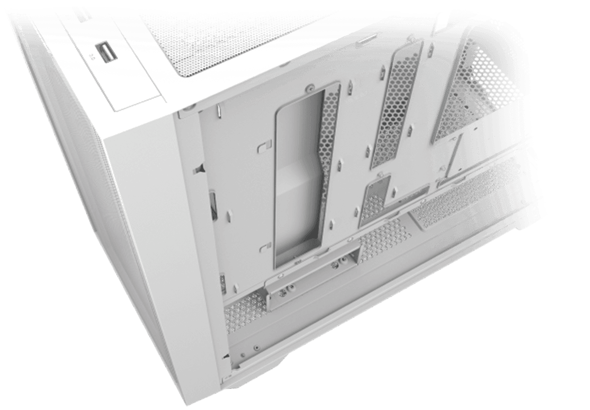 Carcasa ASUS A21 PLUS, RGB, Mid Tower, White - 4