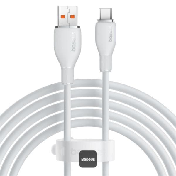 Cablu alimentare si date Baseus Pudding, interfata USB-USB-C, 100W, lungime