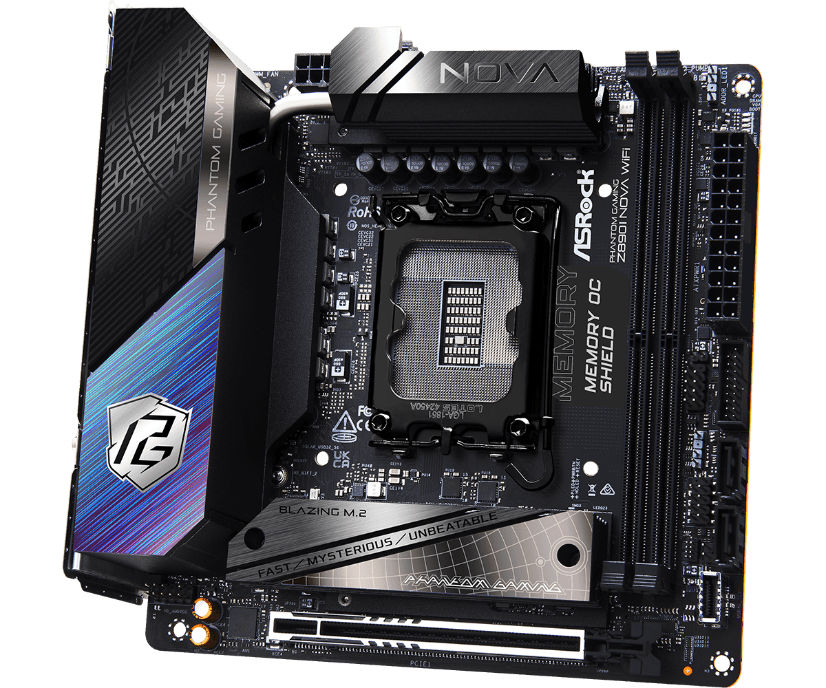 Placa de baza ASRock Phantom Gaming Z890I Nova WiFi, Socket - 5