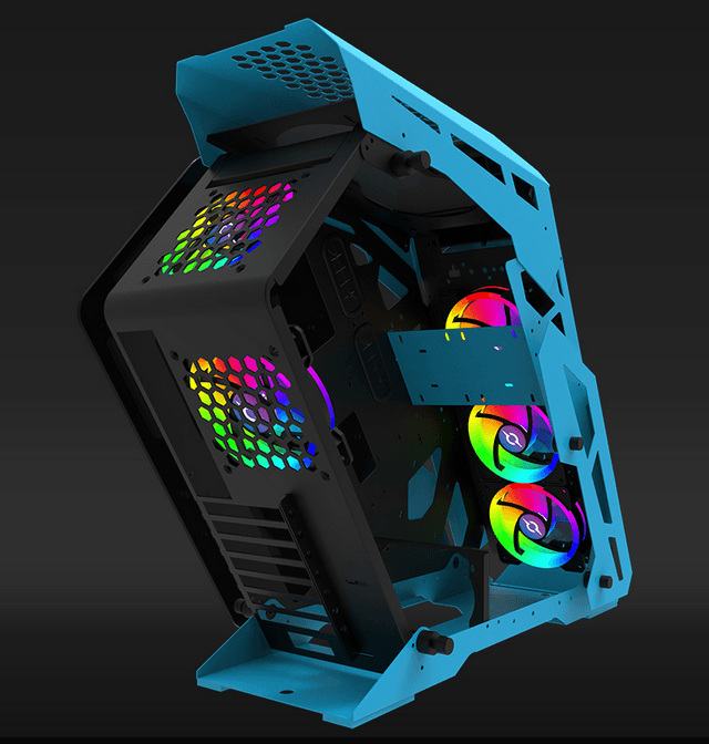Carcasa Aqirys Procyon, RGB, Mid Tower, Blue - 2