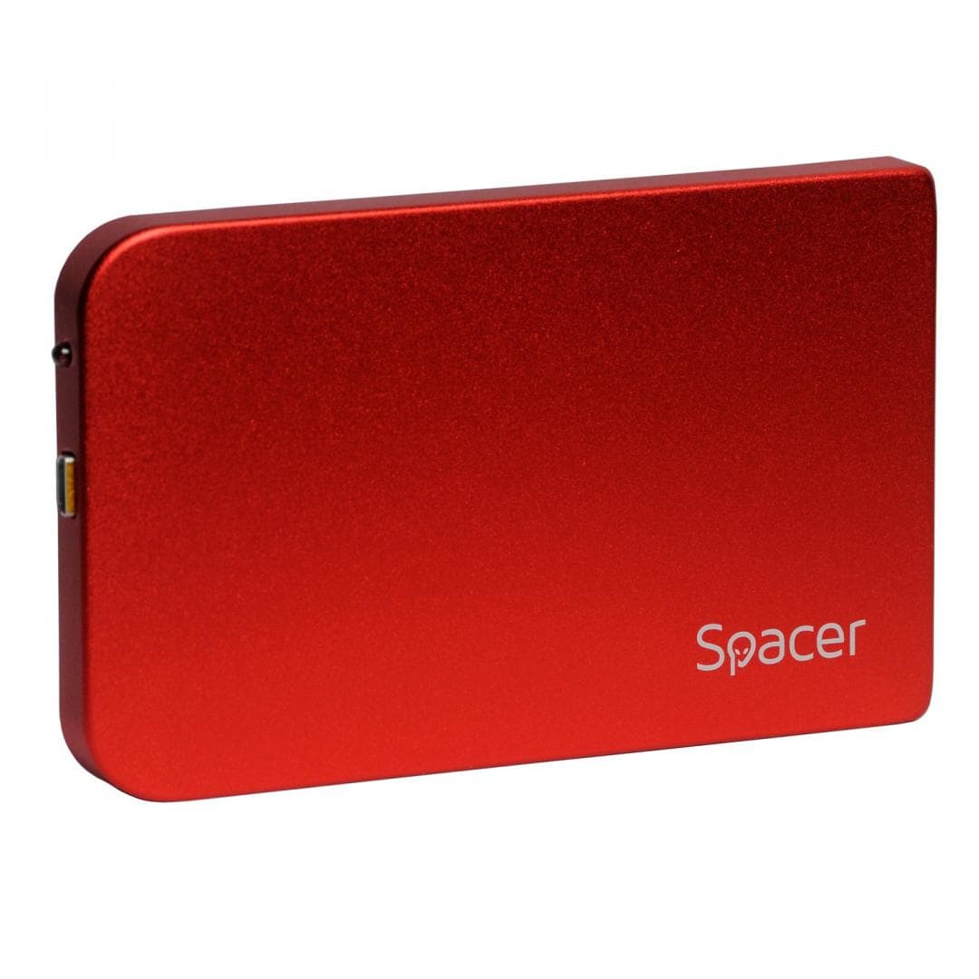 Rack extern HDD/SSD 2.5" Spacer USB 3.0 rosu - 2