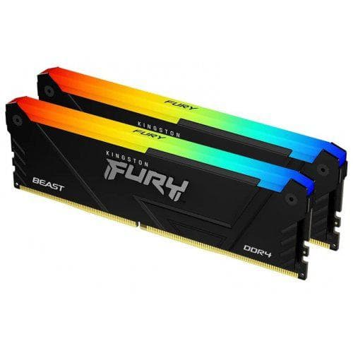 Memorie RAM Kingston FURY Beast RGB, 32 GB DDR4, 3200 - 2