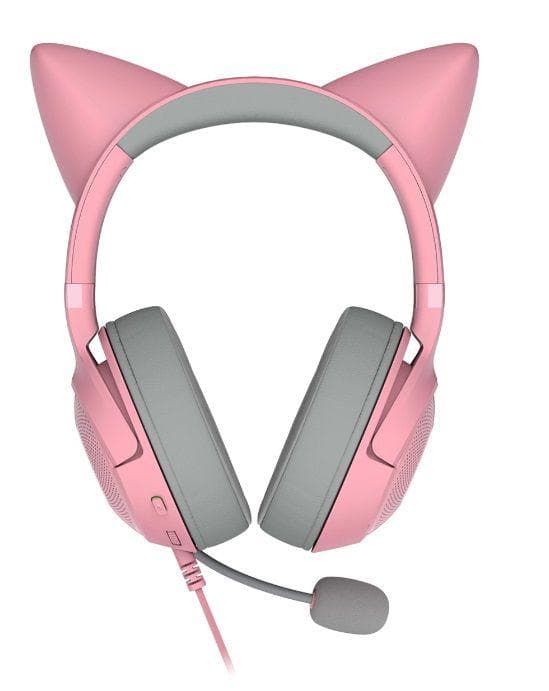 Casti Head-band RAZER Kraken Kitty V2 Quartz Edition, Cu fir, - 2