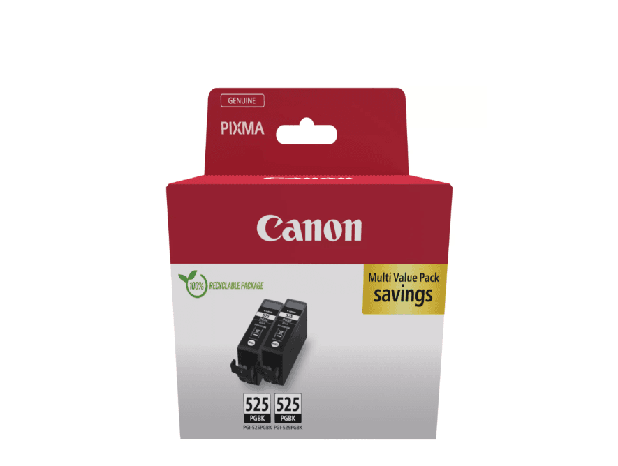 CANON pachet cerneala PGI-525 2 PACK, capacitate: 323 pagini/19ml, Compatibil