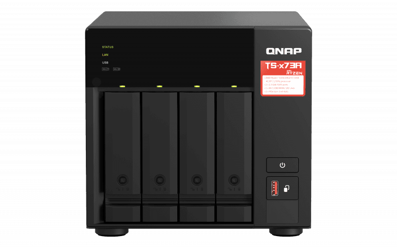 NAS QNAP 473A 4-Bay, CPU AMD Ryzen V1000 series V1500B