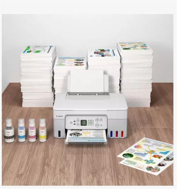 "Multifunctional inkjet color CISS Canon PIXMA G3470 White, dimensiune A4(Printare, - 2