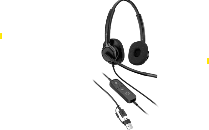 Casti Head-band HP Mission 425, Wired, Noise-canceling, Negru