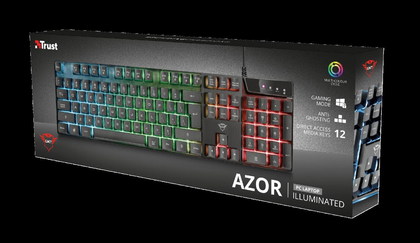 Tastatura Trust GXT 835 Azor, gaming, neagra - 8