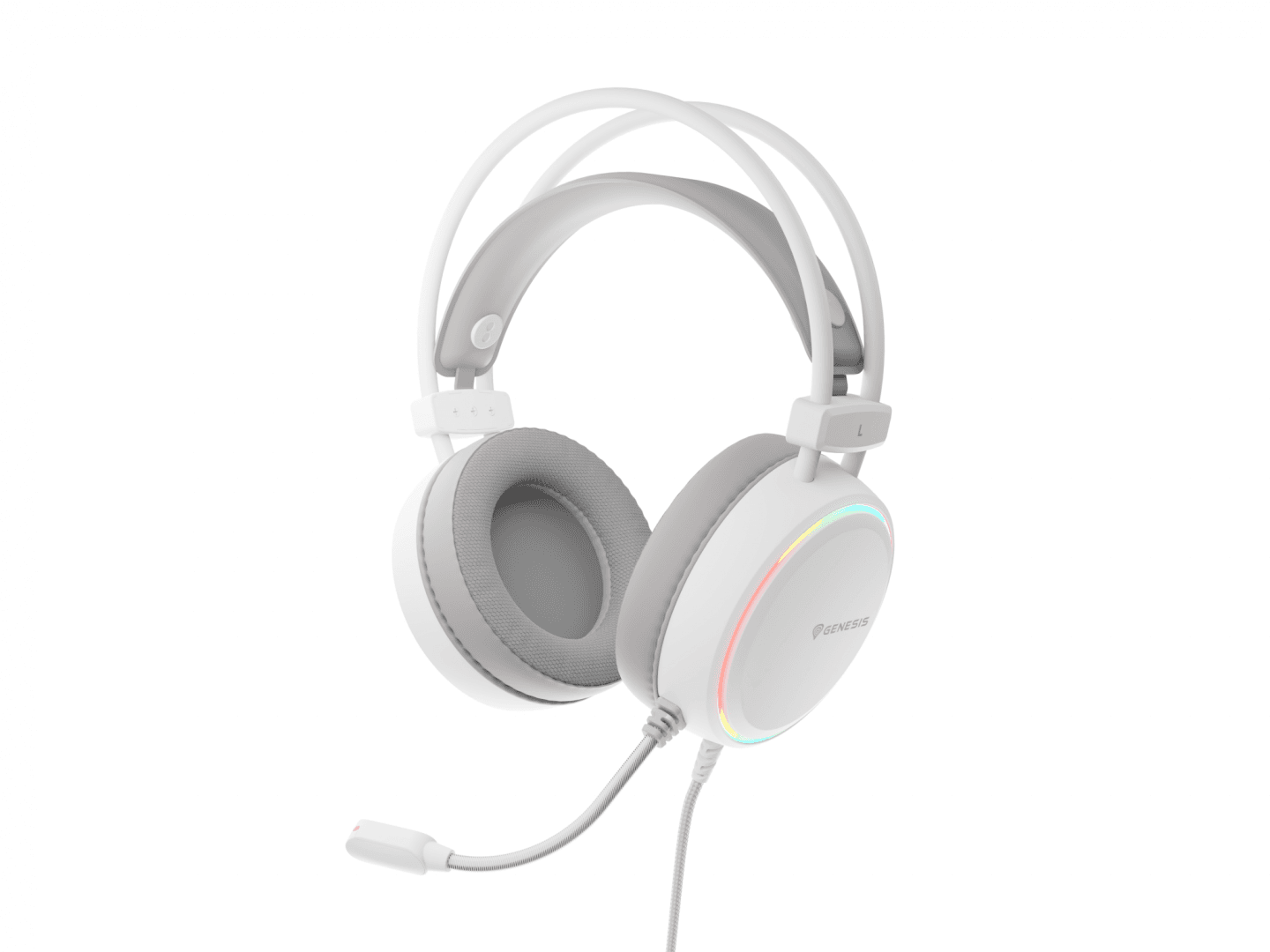 Casti Gaming Head-band Genesis Neon 613 G2, Wired, Alb - 6