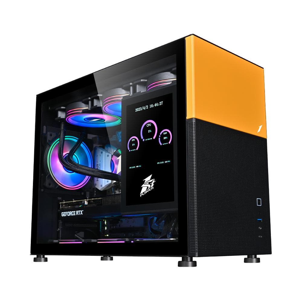 Carcasa 1STPLAYER Mi6-EV-BK, RGB, Mid Tower, Black - 5