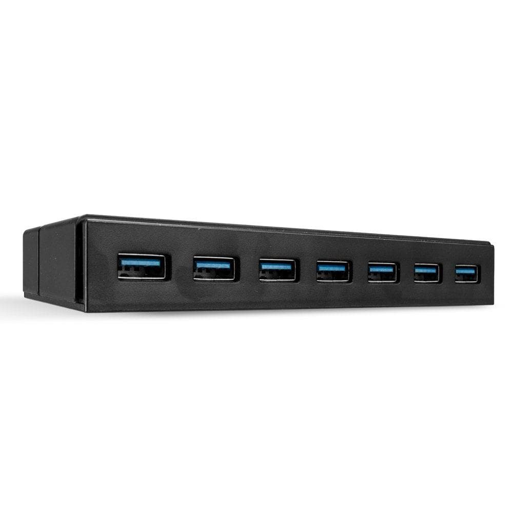 Hub USB Lindy LY-43228, 7 Port, USB 3.1, negru - 3