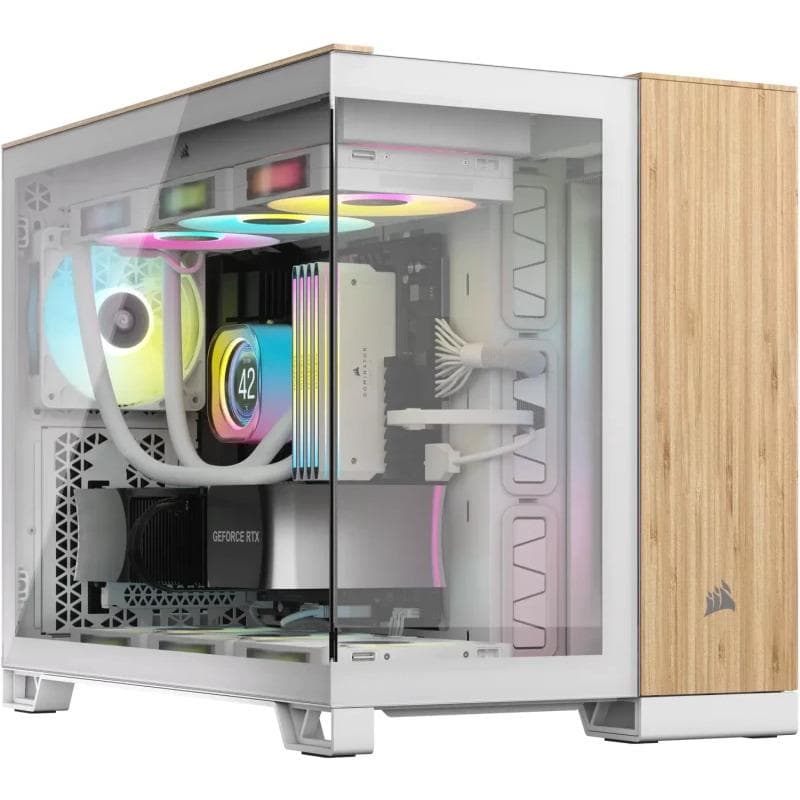 Carcasa CORSAIR CC-9011288-WW, RGB, Mid Tower, White